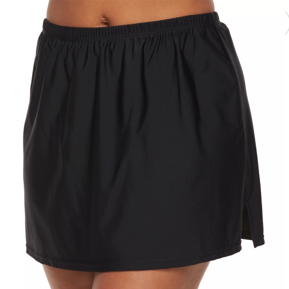 CROFT & BARROW Black High Rise Skirtini Bottoms Size Large (14-16)